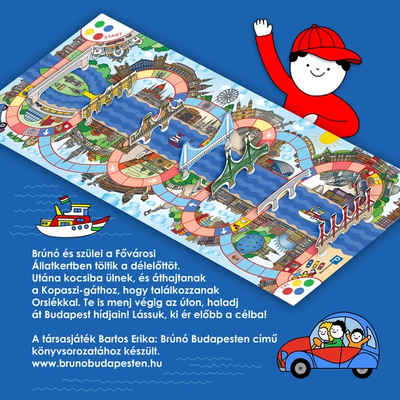 Brúnó Budapesten - Dunafutam társasjáték