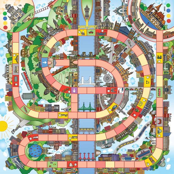 Brúnó Budapesten - Városnézés társasjáték